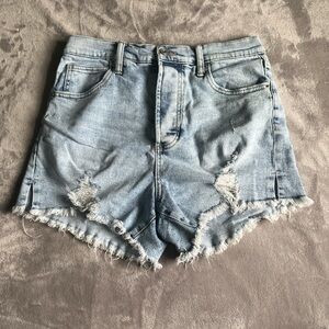 Light blue ripped jeans